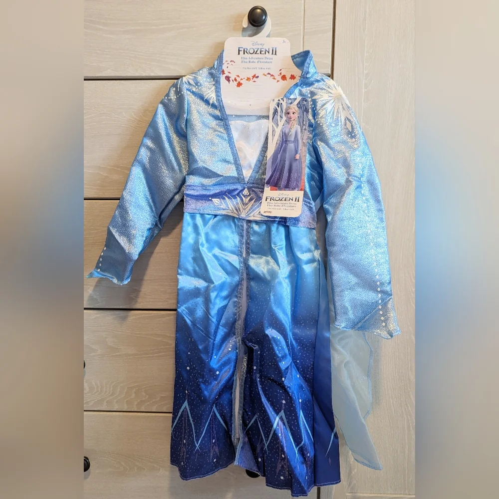Disney Frozen 2 Elsa Adventure Dress New - Picture 1 of 3